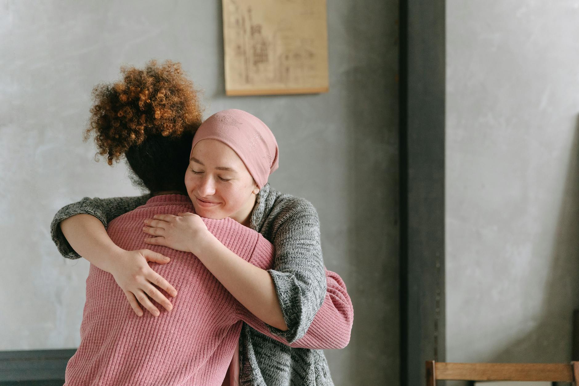 Women hugging each other. Hugs can be healing.