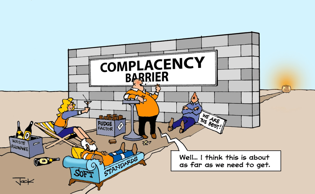 Comfortable Complacency Barrier